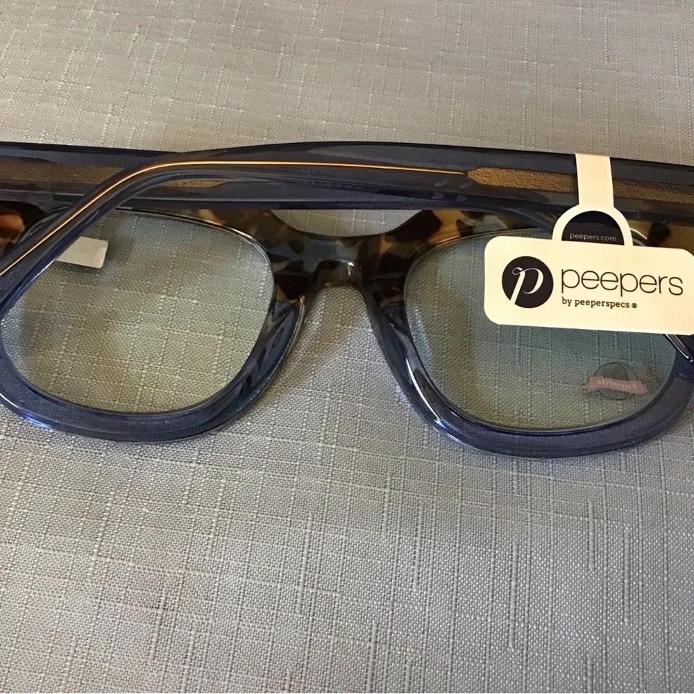 NWT Peepers Showbiz Focus Tortoise Shell Blue Light Filtering Reading Glasses